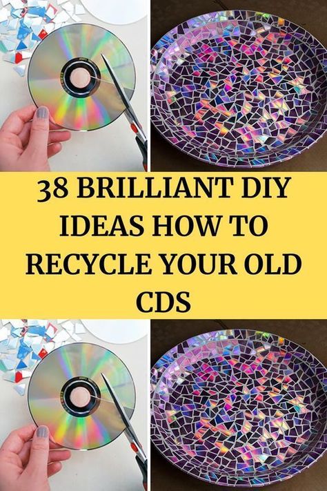 Recycle Old Cds, Things To Do With Cds Diy, Crafts With Old Cds Ideas, Crafting With Old Cds, Crafts Using Old Dvds, Using Cds For Crafts, What To Do With Old Cds Ideas, Art Projects Using Old Cds, C D Crafts Old Cds