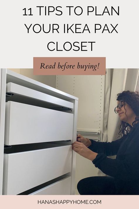 Ikea Closet System, Walk In Closet Inspiration, Ikea Wardrobe Hack, Ikea Closet Hack, Dressing Ikea, Ikea Pax Hack, Organizing Walk In Closet, Ikea Pax Closet, Pax Closet