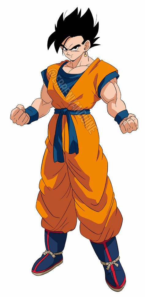 Fusion Oc Dragon Ball, Goku Gohan Fusion, Goku And Gohan Fusion, Dbz Fusion, Ultimate Gohan, Saiyan Armor, Dbz Oc, Broly Movie, Goku Gohan