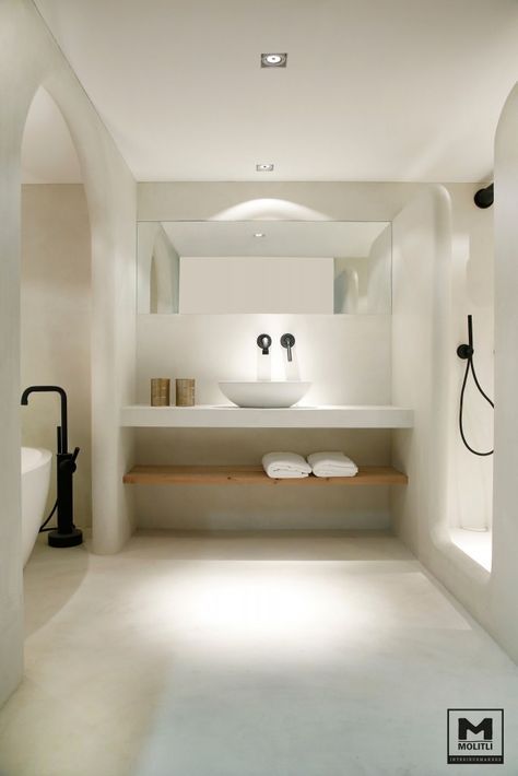 100 Must-See Luxury Bathroom Ideas | Luxury Bathroom Ideas that will open up your horizons as to how innovative bathrooms can get as far as using bathtubs is concerned. Get inspired by a range of bathroom styles that goes from hyper-luxury to the contemporary style. The same for materials for your master bathroom, from the finest gold to wood, from lacquer to metal | www.bocadolobo.com #bocadolobo #luxuryfurniture #exclusivedesign #interiodesign #designideas #homedecor #homedesign #decor #bath # تصميم دورة مياه, Bilik Air, Decor Baie, Dekorasi Kamar Tidur, Dream Bathrooms, Vessel Sinks, House Bathroom, Bathroom Toilets, Own Home