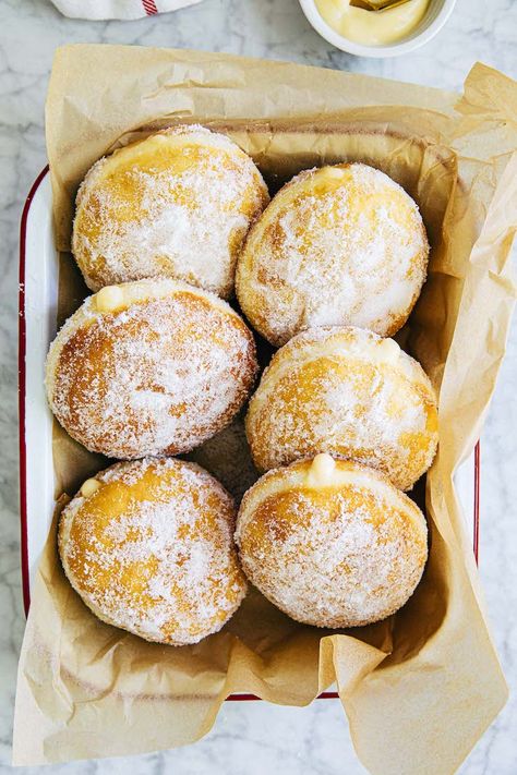 Malasadas (Hawaiian Donuts) » Hummingbird High Malasadas Recipe, Breakfast Brownies, Fruit Pastries, Passion Fruit Juice, Savory Tart, Hawaiian Food, Donut Recipes, Instant Yeast, Dessert Drinks