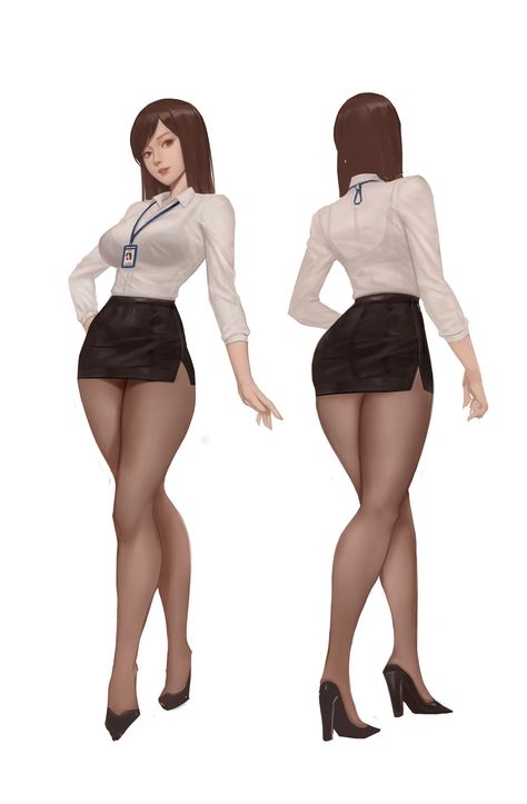 Michiko Malandro Icons, The Office Characters, Heroic Age, Disney Character Art, Expressions Photography, Female Office, Office Outfits Women, Woman Drawing, Pose Reference Photo