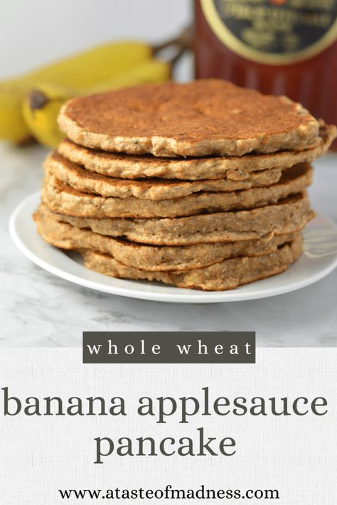 Pumpkin Banana Oat Pancakes, Banana Whole Wheat Pancakes, Pumpkin Whole Wheat Pancakes, Banana Egg Oat Pancakes, Applesauce Pancakes, Banana Egg Protein Pancakes, Pancakes For Dinner, Nut Free Recipes, Pancakes Healthy