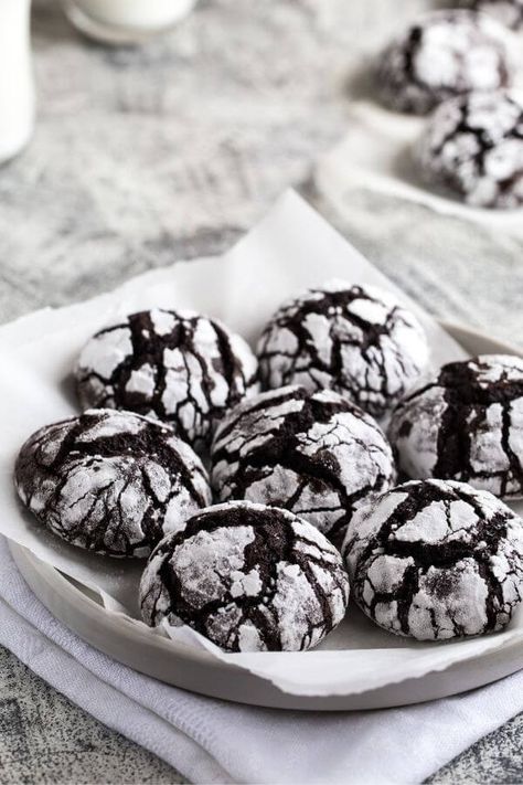 Chocolate Crinkles Recipe, Crinkles Recipe, Chocolate Crinkle Cookies Recipe, Crinkle Cookies Recipe, Chocolate Crinkle, Popular Cookies, Chocolate Crinkle Cookies, Chocolate Crinkles, Soft Sugar Cookies