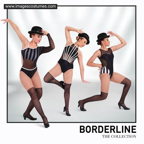 A collection of Fosse style dance costumes and jazz leotards. Shown here in black and white stripe and mesh. 

Love the costume, but not the right fabrics for you? We can make this in any fabric combination of your choice! Style Dance, Fabric Combinations, Costume Collection, Dance Costume, Dance Costumes, Leotards, The Collection, White Stripe, Mesh