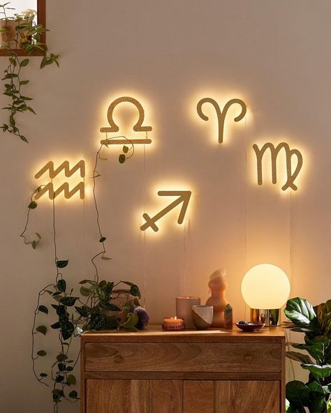 Urban Outfitters on Instagram: “Find your birthday twin in the comments 👀” Gaming Bed, Light Up Signs, Hippie Decor, Hammered Metal, Led Grow Lights, Led Sign, Trendy Decor, Inspiration Wall, Gold Decor