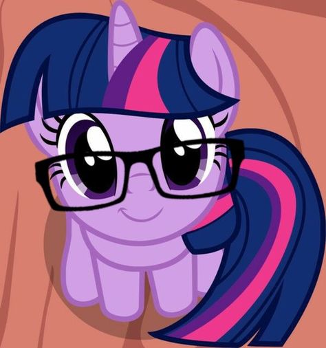 twilight sparkle with glasses Twilight Sparkle, Sparkle, Purple, Hair, Black