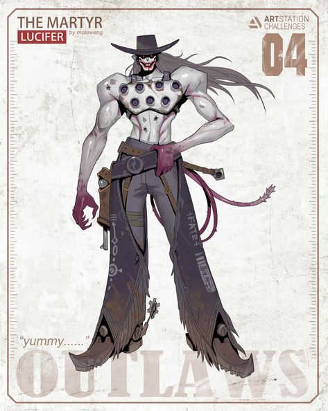 ArtStation - Wild West-Character/Creature Design, mole wang Cowboy Character Design, 캐릭터 드로잉, Robots Concept, Robot Concept Art, Character Design Animation, Character Design Male, Cartoon Character Design, Character Design References, Creature Design