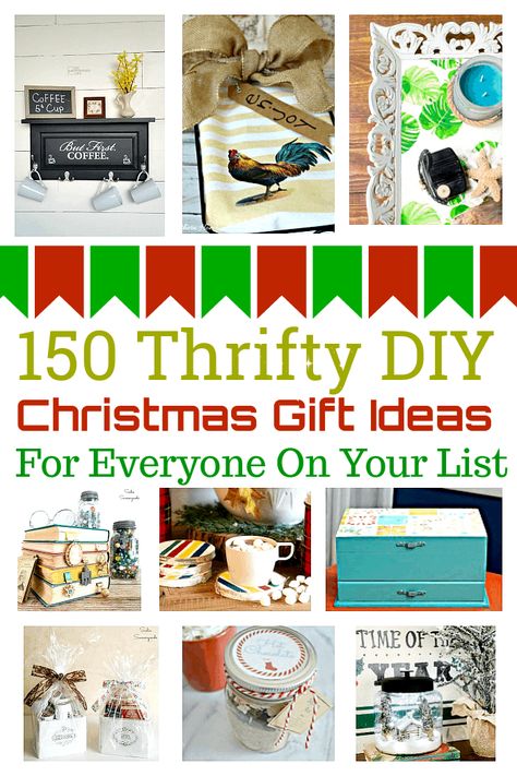 150 Money Saving DIY Gift Ideas For Everyone On Your List Making Christmas Gifts, Thrift Diy, Flower Decoration Ideas, Thrifty Crafts, Diy Christmas Gift Ideas, Thrift Store Diy, Diy Christmas Presents, Thrifty Diy, Thrift Store Decor