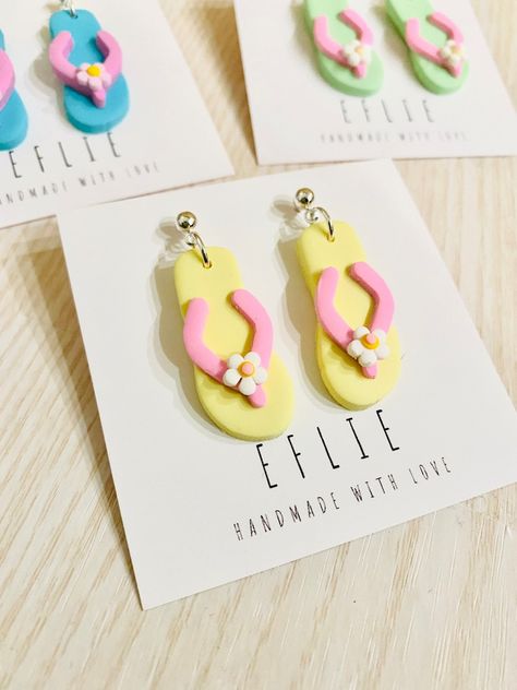 Polymer Clay Beads Diy, Diy Earrings Polymer Clay, Handmade Clay Jewelry, Polymer Clay Jewelry Diy, Jewelry Summer, Earrings Summer, Clay Jewelry Diy, Diy Resin Crafts, Fimo Clay