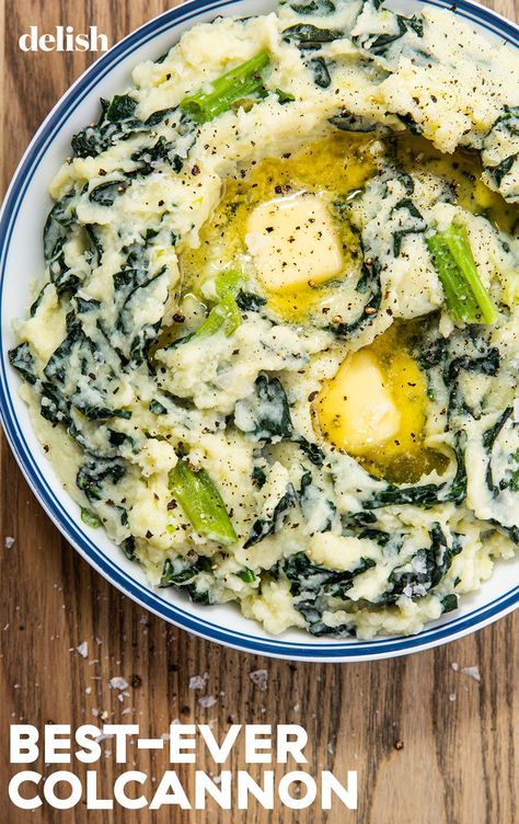 Irish Mashed Potatoes, Colcannon Recipe, Classic Mashed Potatoes, Creamed Kale, Irish Recipes Traditional, Irish Dishes, Cauliflower Mashed Potatoes, Leftover Mashed Potatoes, Kale Recipes