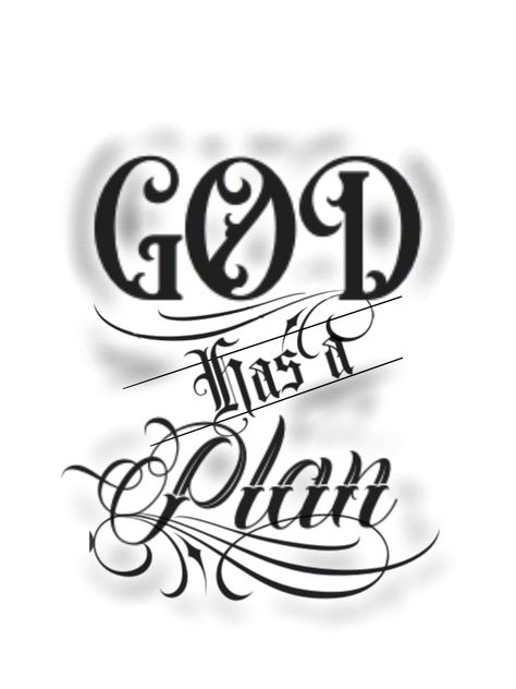 God Has A Plan Tattoo, Gods Plan Tattoo, Plan Tattoo, Trust Gods Plan, Script Tattoo, Make Tattoo, Pictures Of Jesus Christ, Tattoo Design Book, Tattoo Script