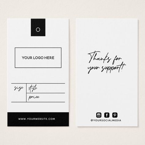 Business Logo Clothing Label Price Hang Tag - Clothing Label Business Logo Clothing, Price Tags For Clothing, Bridal Shop Decor, Price Tag Design, Hang Tags Clothing, Hang Tag Design, Packaging Template Design, Custom Clothing Labels, Packaging Template