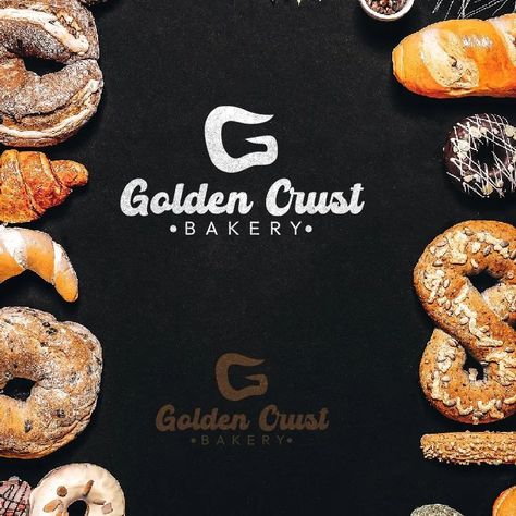 GOLDEN CRUST BAKERY A modern and sophisticated visual identity designed for a bakery company. The logo is letter G from the brand name and it also represent slice bread Visual Identity Design, Letter G, Identity Design, Visual Identity, Bread, Quick Saves