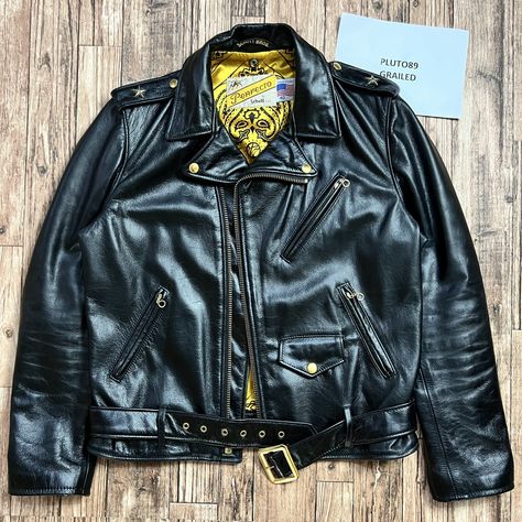 Schott Schott x 24 Karats Perfecto Leather Jacket | Grailed Men's Outerwear, Mens Outerwear, Leather Jackets, Leather Jacket, Leather