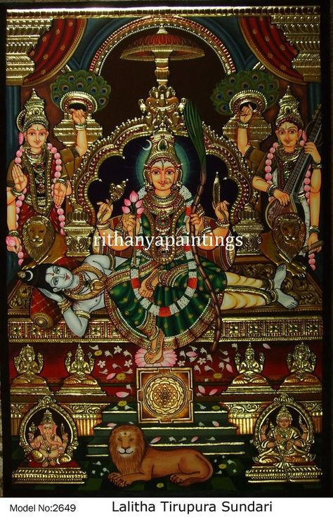 Mysore Painting, Indian Traditional Paintings, Tanjore Paintings, Kalamkari Painting, Wallpaper Images Hd, Pooja Room Design, Goddess Artwork, Tanjore Painting, Acrylic Pouring Art