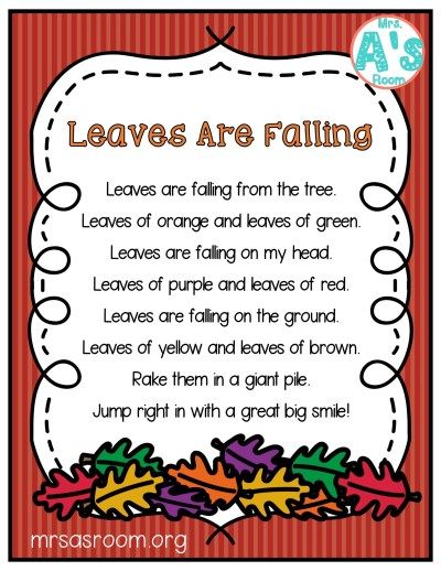 These fall poems are perfect for your preschool or kindergarten class! These poetry packs are full of ideas and activities for your shared reading time, and your kiddos will love them! #preschool #kindergarten #poetry #fall Poems For Preschool, Fall Poems, Kindergarten Poetry, Kindergarten Poems, Autumn Poems, Preschool Fall, Classroom Songs, Fall Songs, Fall Preschool Activities