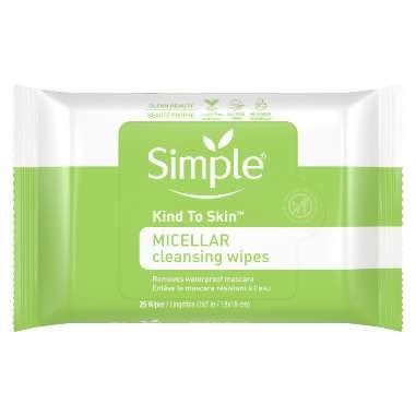 Simple Micellar Facial Wipes, Makeup Remover Face Cloths, 25 ct Flight Necessities, Airplane Tips, Waterproof Mascara Remover, Mascara Remover, Facial Cleansing Wipes, Makeup Removers, Skin Cleansing, Facial Wipes, Beach Packing