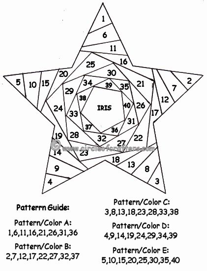 Trabajo artesanal: iris procedimiento de plegado y patrones-starpattern.gif                                                                                                                                                                                 Más Folded Christmas Cards, Iris Folding Templates, Iris Paper Folding, Iris Folding Pattern, Paper Pieced Quilt Patterns, Folding Origami, Quilled Creations, Iris Folding, Paper Pieced Quilt