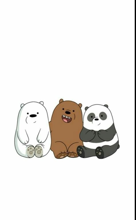 Polar Bear Cartoon, We Bare Bears Wallpapers, Cute Bear Drawings, Bear Drawing, Cute Fall Wallpaper, Three Bears, Funny Iphone Wallpaper, Cute Black Wallpaper, Cute Galaxy Wallpaper