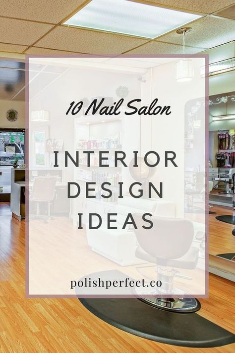 Take a look at these interior design ideas and find the right inspiration for your salon! Home Nail Salon Ideas Small Spaces, Nail Salon Ideas, Salon Color Schemes, Modern Nail Salon, Nail Parlour, Salon Interior Design Ideas, Salon Design Ideas, Nail Salon Interior Design, Beautiful Salon