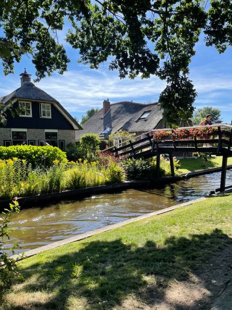 GiethoornNetherlandscottagesphotographyaesthetic Life In The Netherlands, The Netherlands Countryside, Giethoorn Aesthetic, The Netherlands Photography, Netherlands Aesthetic Summer, Amsterdam Aesthetic Spring, Summer In Netherlands, Netherland Aesthetic, Amsterdam Aesthetic Summer