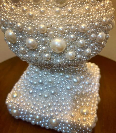 Just finished up this half flat back pearl lamp, and I’m loving it! But the lampshade could use a little more flair. Should I go for a lace overlay, some ribbon accents, or a stencil design? Ideas welcome! 🙏 #diydecor #lamp #diylamp #homedecoridaes Pearl Lamp, Stencil Design, Diy Lamp, Stencil Designs, Lace Overlay, Diy Decor, Design Ideas, Ribbon, Sculpture