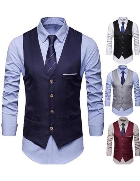 100% brand new and high quality Item: Men vest Material: Cotton Style: Fashion,Formal Color: Navy Blue, Black, White Wine Red Business Vest, Formal Vest, Men's Waistcoat, Fall Vest, Mens Suit Vest, Men Formal, Mens Formal, Business Formal, Formal Suits