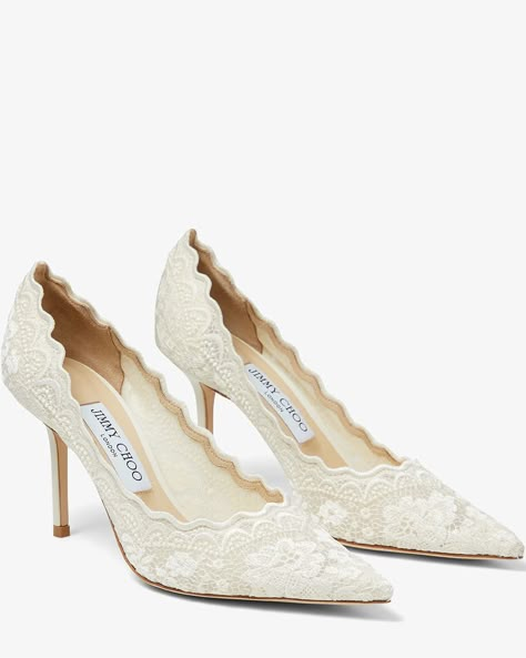 Jimmy Choo Wedding Shoes, Pearl Wedding Shoes, Jimmy Choo Bridal, Dr Shoes, Lace Pumps, Wedding Shoes Lace, Jimmy Choo Heels, Bridal Heels, Lace Heels