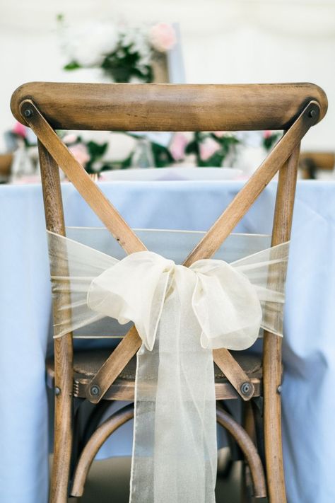 Wedding Decor Aesthetic, Wedding Reception Chairs, Wedding Ceremony Chairs, Chair Bows, Ceremony Chairs, Wedding Chair Decorations, Wedding Chair, Wedding Inspiration Summer, Countryside Wedding