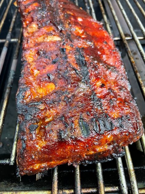 Maple Brown Sugar Ribs Pork Rib Glaze, Sweet Ribs Recipe, Pitboss Recipes, Rub For Pork Ribs, Brown Sugar Honey Glaze, Honey Ribs, Honey Garlic Ribs, Easy Ribs, Pork Back Ribs