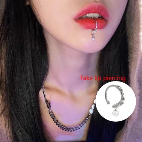 1PC Fake Labret Lip Piercing Jewelry C Lip Ring Body Accessories Fake Septum Piercing Body Piercing Jewelery Non Piercing _ - AliExpress Mobile Fake Lip Piercing, Labret Piercing Ring, Labret Lip Piercing, Lip Piercing Ring, Lip Piercing Jewelry, Lip Jewelry, Fake Lips, Body Accessories, Fake Piercing