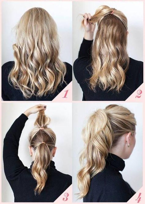 Dobbel hestehale. Fuller Ponytail, Ponytail Trick, Sanggul Modern, Double Ponytail, Fishtail Braid, Penteado Cabelo Curto, Great Hair, About Hair, Gorgeous Hair