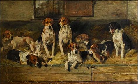 http://dreamdogsart.typepad.com/.a/6a00d8341c192953ef0162fc17cb25970d-pi John Sargent, Canine Art, Dog Canvas, The Fox And The Hound, Beagle Dog, Vintage Dog, Dog Paintings, The Pack, Dog Print