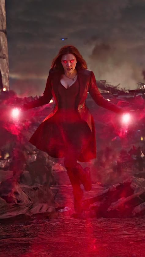 Wanda Vs Thanos, Scarlet Marvel, Wanda Wallpaper, Wanda Avengers, The Scarlett Witch, Best Avenger, Witch Powers, Witch Wallpaper, Wanda Scarlet Witch