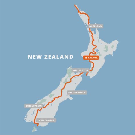 Te Araroa Walking Guide - Guthook Guides Te Araroa, Wild Atlantic Way, Backpacking Trails, The Longest Ride, Cycling City, Cycling Adventures, Auckland New Zealand, Temperate Rainforest, Cycling Route