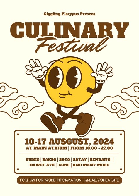 Bring a touch of timeless charm to your event with our Ivory and Sepia Vintage Culinary Festival Poster. This design combines classic vintage tones with a refined aesthetic, perfect for showcasing your culinary delights in style.

Make your festival unforgettable—download the poster today and set the scene for a memorable culinary experience! Refined Aesthetic, Culinary Experience, Festival Poster, Festival Posters, Poster Template, Classic Vintage, The Scene, How To Memorize Things, Make Your