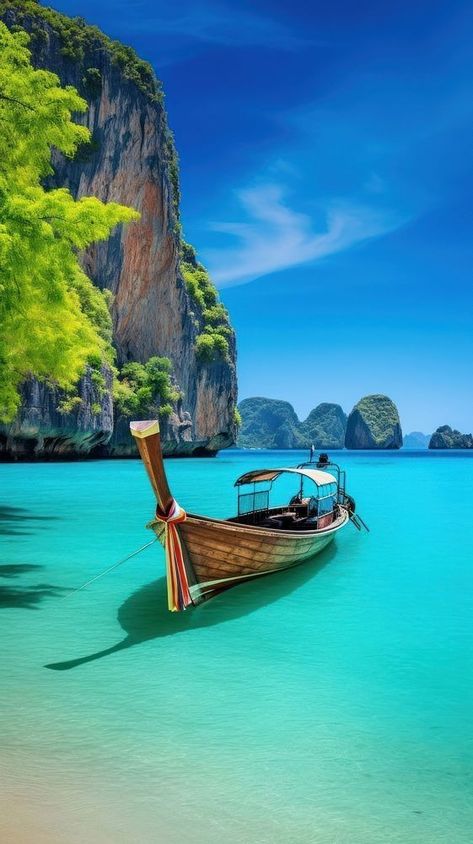 Thailand Background, Wallpaper Thailand, Love Wallpaper For Mobile, Thailand Wallpaper, Pretty Nature Pictures, Thailand Beach, Beautiful Ocean Pictures, Thailand Beaches, Outdoor Vacation