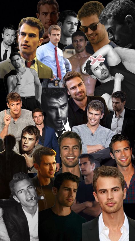 Theo James Collage, Theo James Underworld, Dystopian Wallpaper, Theo James Wallpaper, Divergent Theo James, Cute Backrounds, Divergent Four, Divergent Book, Tris And Four