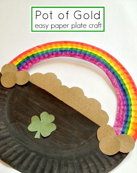 St Patricks Day Crafts, Fete Saint Patrick, Paper Plate Craft, March Crafts, St Patricks Crafts, St. Patrick's Day Crafts, St Patricks Day Crafts For Kids, St Patrick Day Activities, St Patrick's Day Crafts