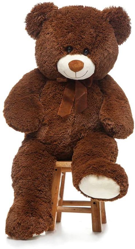 Amazon.com: CYBIL HOME Giant Teddy Bear Soft Plush Bear Stuffed Animal for Girlfriend Kids,Grey,35 Inches: Toys & Games Large Teddy Bear, Kids Teddy Bear, Big Teddy Bear, Teddy Bear Images, Big Teddy, Teddy Bear Wallpaper, Giant Teddy Bear, Giant Teddy, Pink Teddy Bear