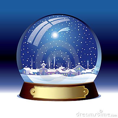 Waterless Snow Globe, Christmas Snowball, Globe Gift, The Sky Is Falling, Blue Christmas Decor, Globe Art, Water Globes, Christmas Snow Globes, Christmas Illustration