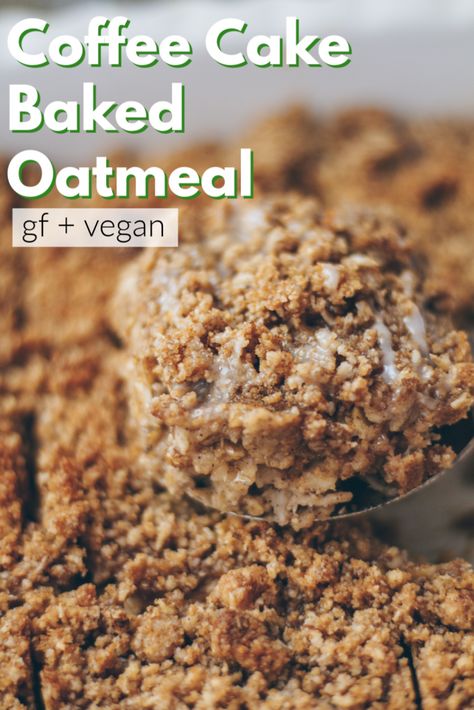 Oatmeal Vegan Recipes, Winter Baked Oatmeal, Baked Overnight Oats Recipe, Low Calorie Oatmeal Bake, Small Batch Baked Oatmeal, Vegan Baked Oatmeal Recipes, Easy Baked Oatmeal Recipes, Coffee Cake Baked Oatmeal, Oatmeal Cobbler