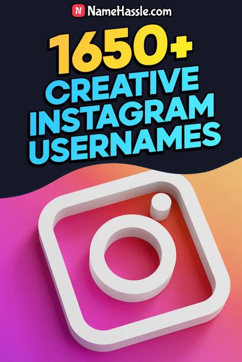 Unique Instagram Usernames Ideas (Generator) Cool Instagram Usernames Ideas, Instagram Username Ideas With Your Name, Unique Ig Username, Instagram Usernames Ideas, Instagram Names For Boys, Cool Names For Instagram, Cool Usernames For Instagram, Instagram Usernames, Instagram Display