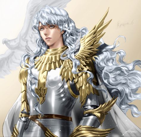 Griffith Berserk Armor, Female Griffith, Griffith Armor, Griffith Berserk, Interesting Drawings, Anime Villians, Dark Art Illustrations, 90s Anime, Armor Concept