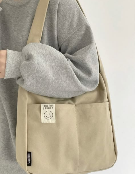 kpop korean aesthetic korean aesthetic beige aesthetic ootd studygram ipad korean fashion stationary outfit fashion food instagram inspiration inspo kpop idols Korean Tote Bag, Totebag Aesthetic, Uni Bag, Sac Tote Bag, Canvas Bag Design, Stylish School Bags, My Style Bags, Tote Bag Aesthetic, Diy Bag Designs