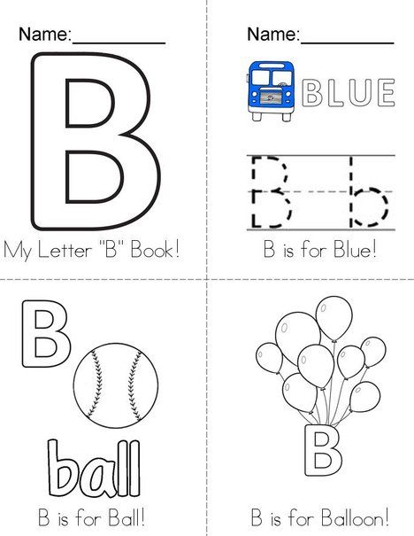 My Letter B Book from TwistyNoodle.com Letter B Practice Preschool, Letter B For Toddlers, Letter B Worksheets For Toddlers, Letter B Tracing Printables Free, Letter B Lessons For Preschool, Letter B Alphabet Book, Letter B Ideas For Preschool, Letter B Craft For Preschoolers, Letter B Books For Preschool