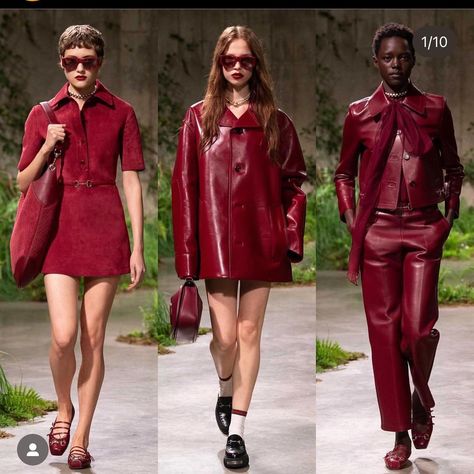 @gucci cruise 2025 Gucci Cruise, Resort 2025, May 13, Dream Closet, Fall Winter, Street Style, Gucci, Red, Leather