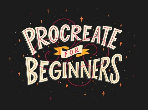 Procreate Word Art, Learning Procreate, Procreate Classes, Procreate For Beginners, Procreate Designs, Ipad Lettering Procreate, Procreate Artwork, Font Love, Procreate Ipad Pro