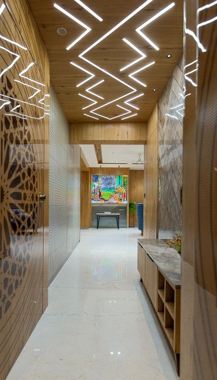 Design Greets Culture - Permar House | The Design Code - The Architects Diary Man Home Decor, Wooden Ceiling Design, Lights Wallpaper, Code Design, Interior Ceiling Design, Pop False Ceiling Design, Pop Ceiling Design, House Ceiling Design, Ceiling Design Living Room